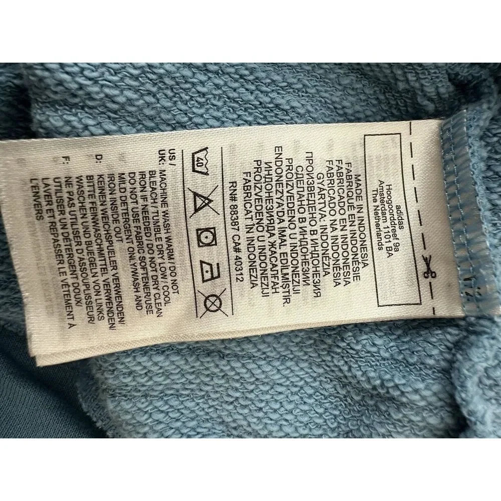 Adidas Hoodie Sweatshirt Men's XL ‎ Blue Outdoor Stretch Athletic Gym Pullover